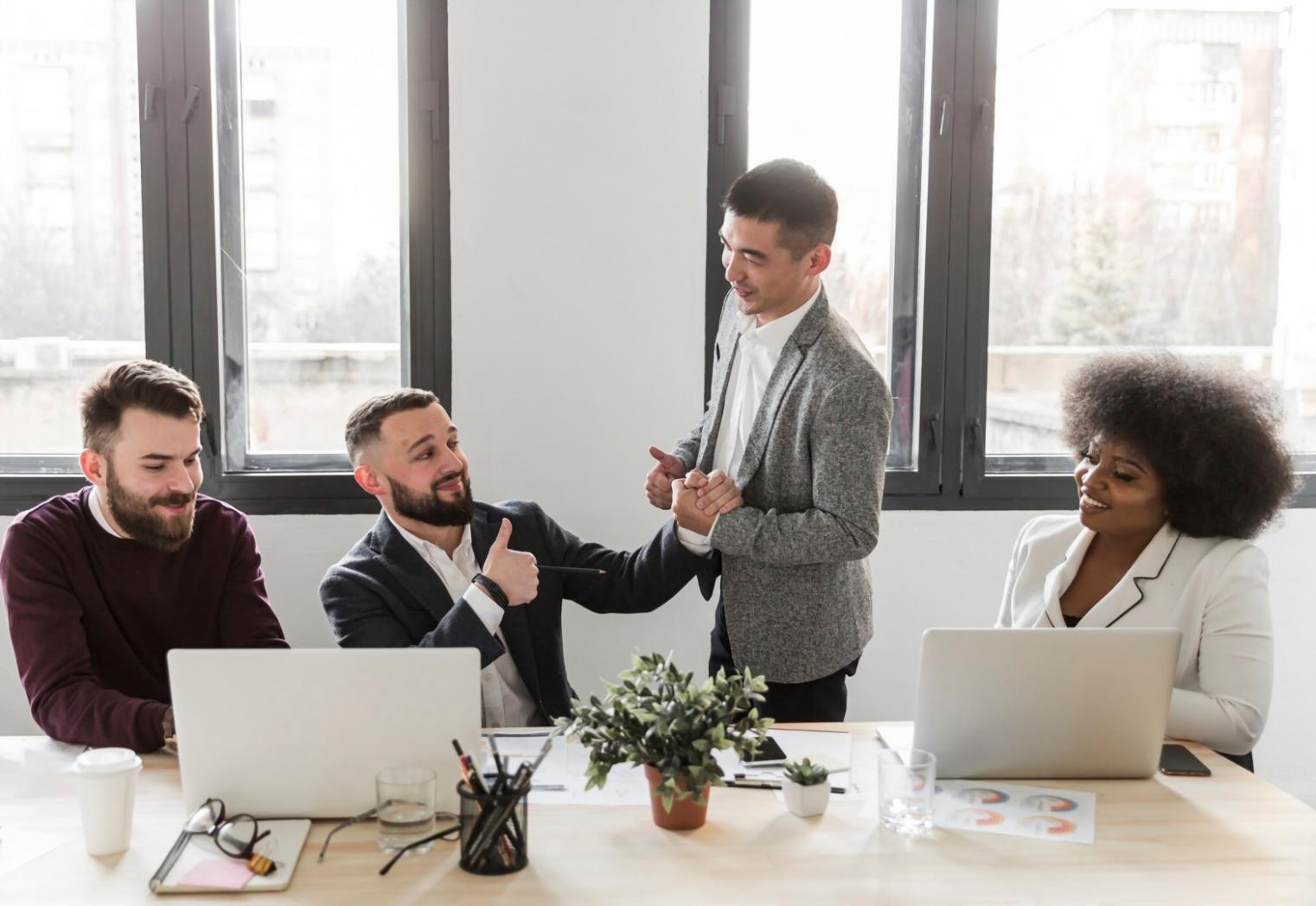 Gruppendiskussion während einer Live-Session